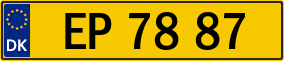 Trailer License Plate
